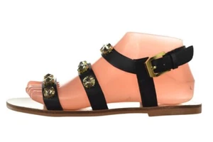 Report Signature Zoran Womens Shoes Size 7.5 Black Gladiator Flat Sandals Casual - Foto 1 di 6