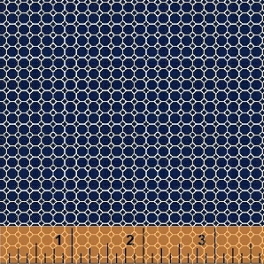 Tela Windham Hermosa Azul 100% Edredón Algodón Whistler Studios 44/45" POR YARMA Foto 1 de 1