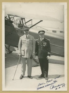 Victor Denain (1880-1952) - Général & politicien - Rare photo signée - 1936 - Picture 1 of 2