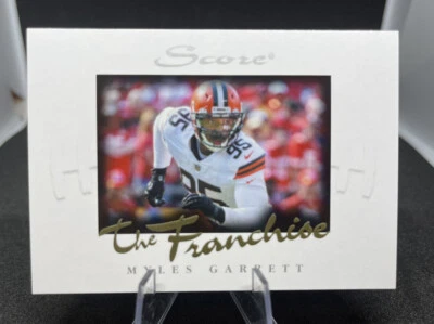 2021 Panini Instant Score the Franchise Football Myles Garrett #F8 1/1966 Browns - Image 1 of 2