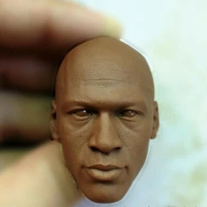 Blank Hot 1/6 Scale Super Star Michael Jor Head Sculpt Unpainted Fit 12" Figure - Picture 1 of 4