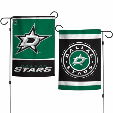 DALLAS STARS 2 SIDED GARDEN FLAG 12"X18" YARD BANNER NHL LICENSED Cover