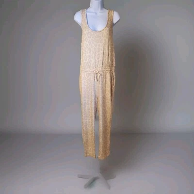 Espléndido Mono Jersey Estampado Leopardo Crema y Beige Para Mujer Talla Mediana Nuevo con Etiquetas Foto 1 de 4