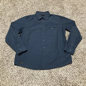 Oakley camicia uomo manica lunga blu navy con bottoni taglia large - Foto 1 di 5