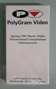 polygram SPRING 1991 MUSIC VIDEO PROMOTIONAL COMPILATION VHS VIDEOTAPE NEW dings - Picture 1 of 2