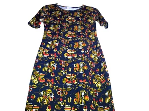 Lularoe Geometric Floral Pencil Dress XS - Picture 1 of 10