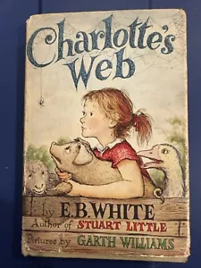 Charlotte’s Web EB White First Edition Early Printing 1952 HC DJ - Picture 1 of 16