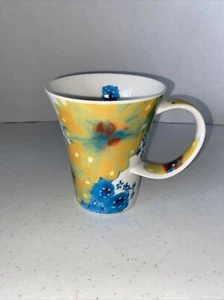 Starbucks 2006 Floral Mug Cup Curved Handle - Picture 1 of 5