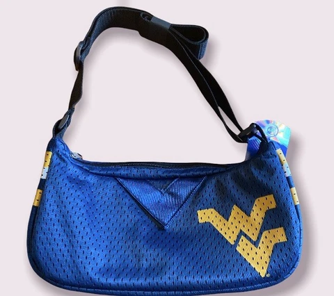 NCAA West Virginia Mountaineers Jersey Team Purse, 12 x 3 x 7-Inch, Navy Cover