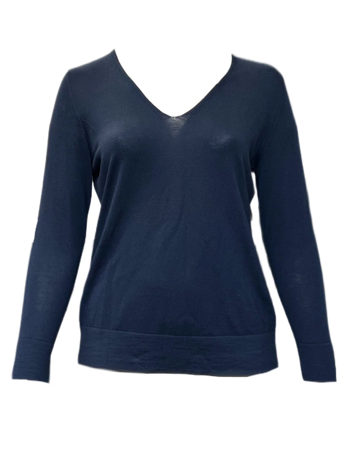Athleta 159164 V-Neck Sweater, Small - Black