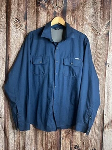 Eddie Bauer Shirt Mens XL Blue Long Sleeve Button Up - Picture 1 of 3