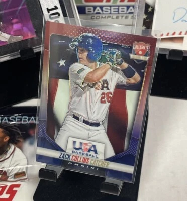 2014 Panini USA Baseball Box Set Red White & Blue Prizm /149 Zack Collins #14 - Image 1 of 4