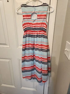 Nautica Girls Dress. Red , white and blue striped. Size 10. - Picture 1 of 12