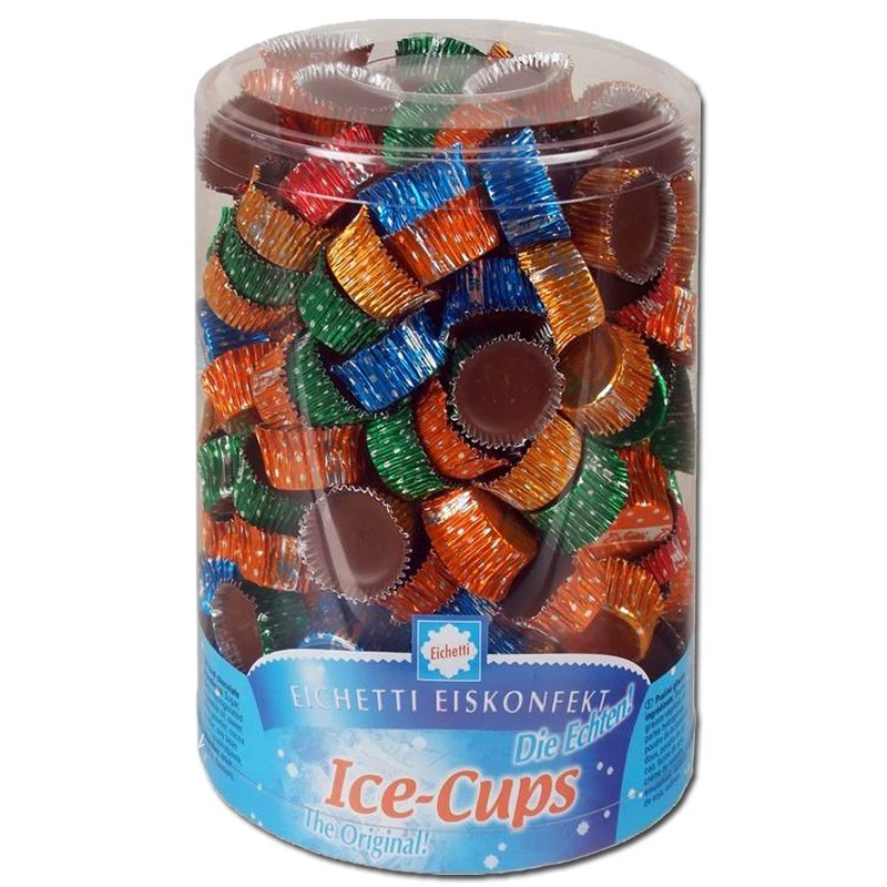 (9,95€/1kg) Eichetti Eiskonfekt, Ice-Cups,Schokolade, 1 kg Dose - Bild 1 von 1