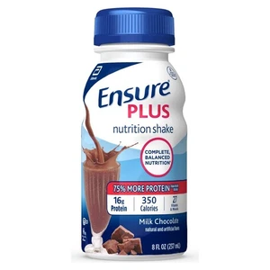 Ensure Plus Complete Nutrition Shake Creamy Milk Chocolate Flavor 8oz Case of 24 - Picture 1 of 3