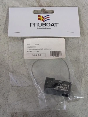 Pro Boat Horizon Hobby HRZ00006 2.4Ghz Receiver WP 3-Channel - Image 1 of 2