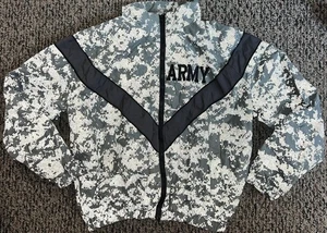 IPFU US ARMY Reflective Jacket Men’s XS / Regular Gray Full Zip Windbreaker! 🍀 - Picture 1 of 24