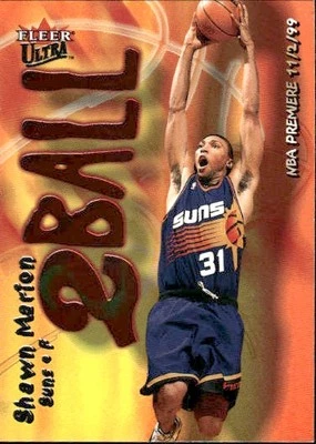 2000-01 Ultra #11 TB Shawn Marion Two Ball Phoenix Suns - Image 1 of 2