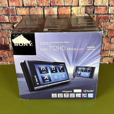 Sony XAV-712HD 7 Inch Car CD DVD Player Bluetooth HD Radio Mp3 WMA Z Mirror Link - Image 1 of 4