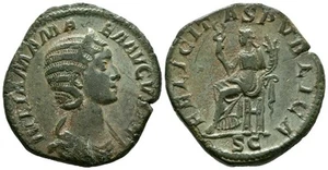 JULIA MAMAEA. Sestercio. (Ae. 18,26g/30mm). 230 d.C. Roma. (RIC 679). Anv: Bust - Imagen 1 de 1