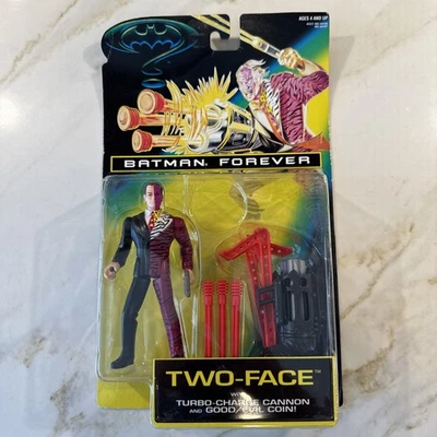 Figura de acción Kenner 1995 DC Two-face (Batman Forever) cañón moneda faltante Foto 1 de 4