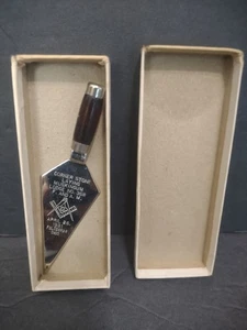 Vintage 1931 Free Mason Masonic Lodge Muskingum Corner Laying #368 Mini Trowel  - Picture 1 of 8