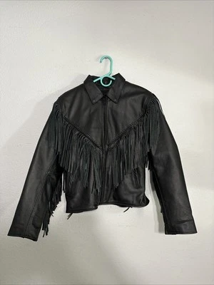 CUERO ALL STATE, borlas para chaqueta de motocicleta, manga larga, mediana, para mujer Foto 1 de 4