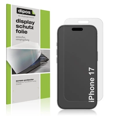 DIPOS 4x Schutzfolie matt für Apple iPhone 17 Displayschutzfolie Folie Display Schutz