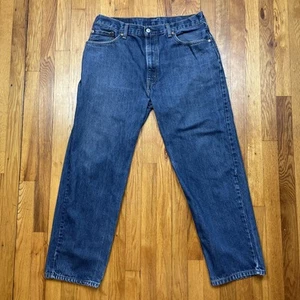 Levis 550 Jeans Mens 36x30 Relaxed Tapered Cotton Classic Grunge Denim Blue - Picture 1 of 17