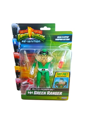 Power Rangers Re-Ignition 6 Inch GREEN RANGER Action Figure Auto Morphin - Image 1 of 2