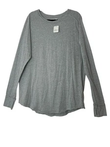 Free People We The Free Womens Top Size XL Gray Oversized Relaxed Classic New - Picture 1 of 10