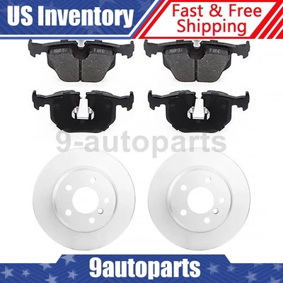 Juego de pastillas de freno de disco trasero rotor de freno de disco para BMW X5 2000 2001 2002 2003 - 2006 Foto 1 de 4