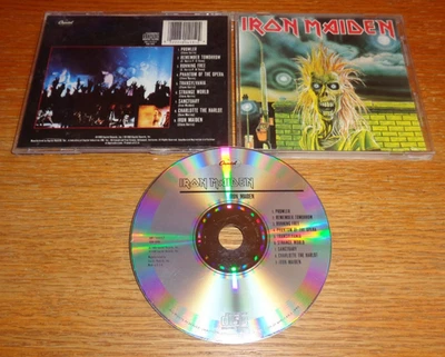 Iron Maiden CD s/t self titled USA Version Original Mastering 1980 Capitol - Image 1 of 4