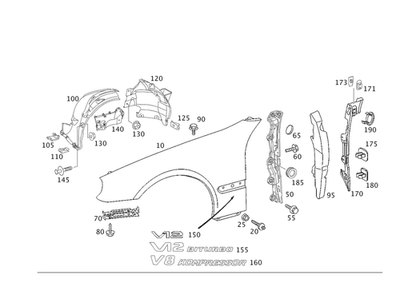 Cubierta Original Mercedes-Benz 215-690-18-30 Foto 1 de 2