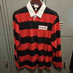 Camisa de rugby Target x Hunter para hombre en rojo y negro talla mediana - Imagen 1 de 5