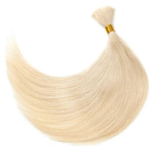 613# Brazilian Human Hair Natural Bulk Hair Extensions Flechtverlängerung 100g - Bild 1 von 12
