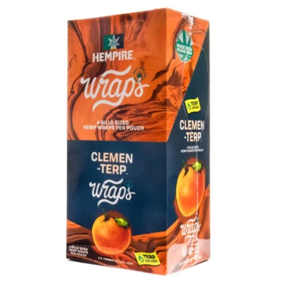 Rollos de hierbas Hempire Clemen-Terp (naranja Clementina) de Swisher (caja completa de 15) Foto 1 de 4