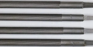 4 x Delta 8" Round 2ND Cut Hand File - Second 77643 Vintage Made In USA 4 Files - Picture 1 of 5