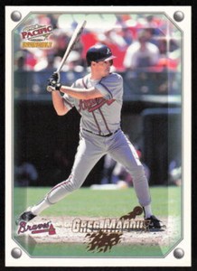 1998 Pacific Invincible #122 Greg Maddux   - FREE SHIPPING