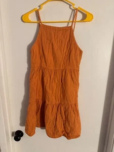 Women "Louna" orange sleeveless short dress. Size large - Picture 1 of 2