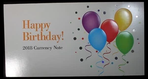 2018 $1 FRN Happy Birthday Note - BEP TQP0976/JS - Picture 1 of 2