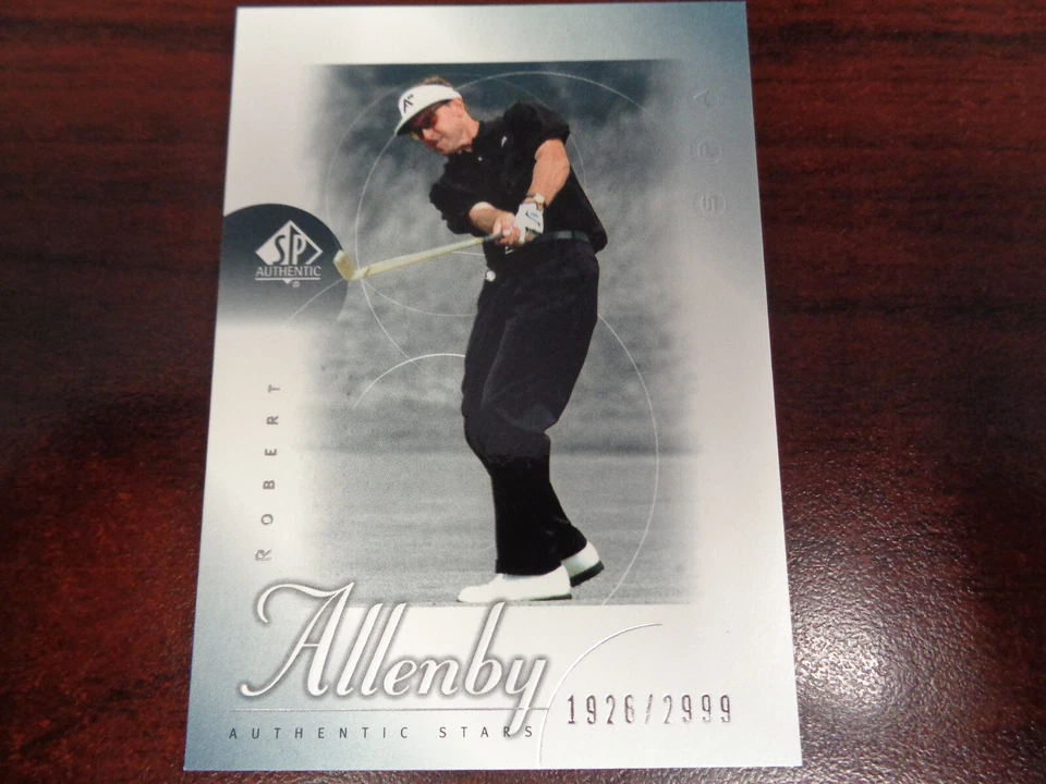 2001 SP Authentic Golf Robert Allenby #'ed 1926/2999 Authentic Stars - Image 1 of 1