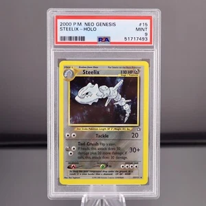Pokemon TCG PSA 9 Steelix Holo #15 2000 Pokemon Neo Genesis MINT #15 - Bild 1 von 2