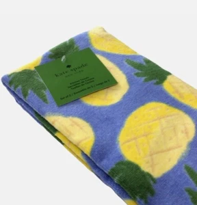 Kate Spade New York Set 2 Asciugamani Cucina Ananas Cotone 17x28" NUOVO - Foto 1 di 3