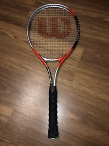 Wilson Titanium 3 Soft Shock Tennis Racket Red/Silver - Picture 1 of 9