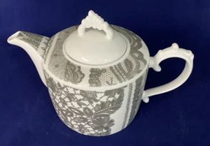 Rosanna Venetian Italian Lace Designed In USA Silver Floral Lace Tea Pot - Picture 1 of 9