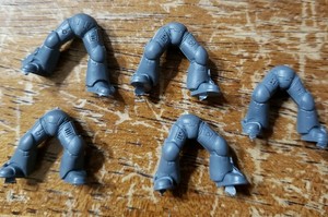 Warhammer 40k Space Marine Bits: Command Squad Armored Legs x5