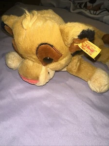Steiff Disney Lion King Simba Plush Doll Toy Pre owned - Picture 1 of 6