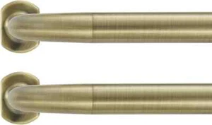 2 Pack 1" Wrap Around Curtain Rods, 84-120" Adjustable, Antique Bronze ๐ช - Picture 1 of 7
