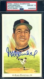 Juan Marichal Gem Mint 10 PSA DNA Signed Perez Steele Celebration Autograph - Picture 1 of 1